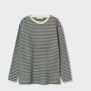 NWT MANGO striped cotton tee - Size XL